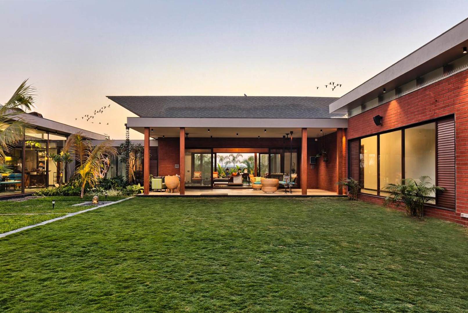 Weekend home set in estate gardens and greenery